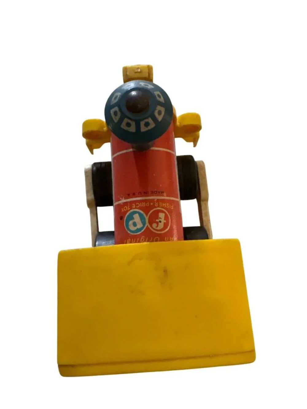 Fisher-Price Toot-Toot Train Engine #643 Vintage 1964 Wooden & Plastic Toy